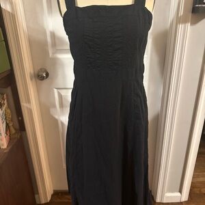 J. Crew Cottagecore Black Midi Dress